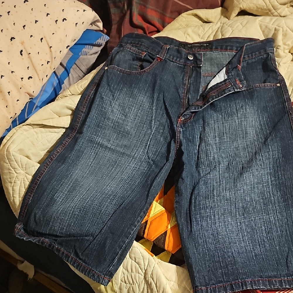 Men's Blue Denim Shorts Southpole